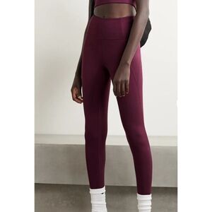 Girlfriend Collective Compressive High Rise Legging Plum Maroon